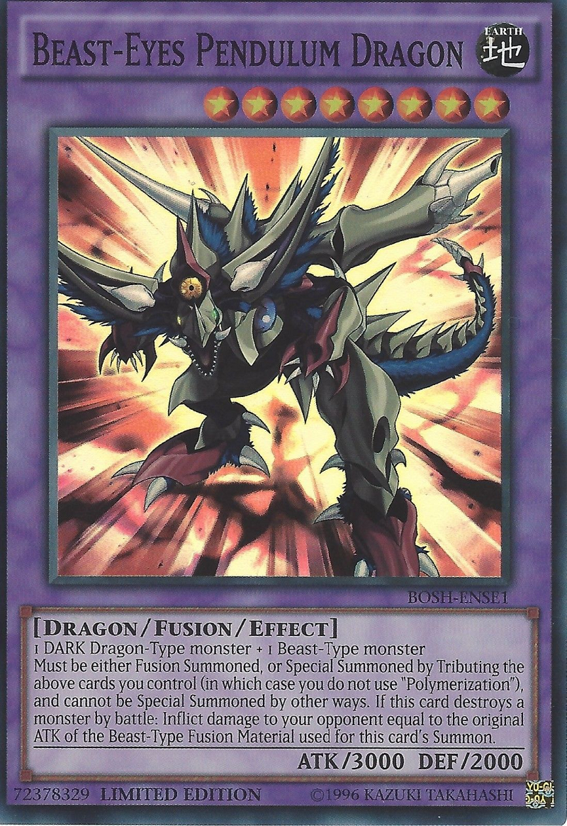 Beast-Eyes Pendulum Dragon [BOSH-ENSE1] Super Rare | Cracking-Singles