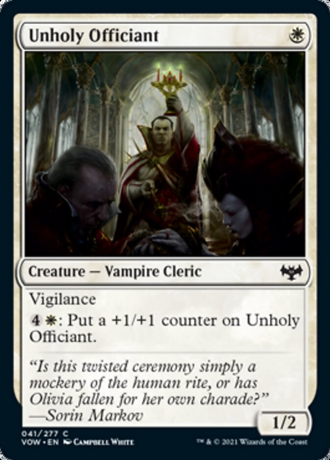 Unholy Officiant [Innistrad: Crimson Vow] | Cracking-Singles