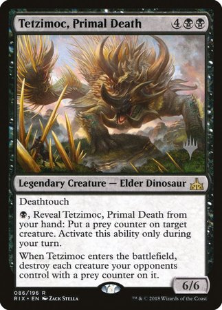 Tetzimoc, Primal Death [Rivals of Ixalan Promos] | Cracking-Singles