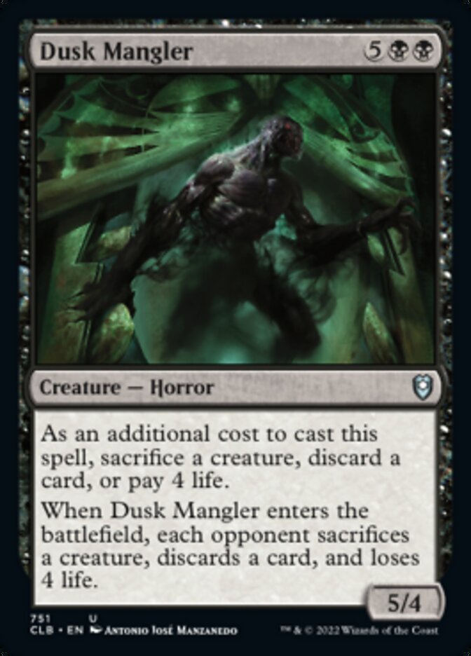 Dusk Mangler [Commander Legends: Battle for Baldur's Gate] | Cracking-Singles