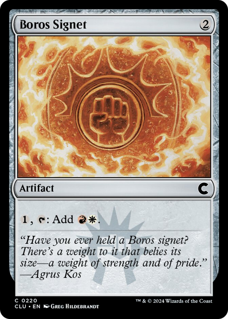 Boros Signet [Ravnica: Clue Edition] | Cracking-Singles