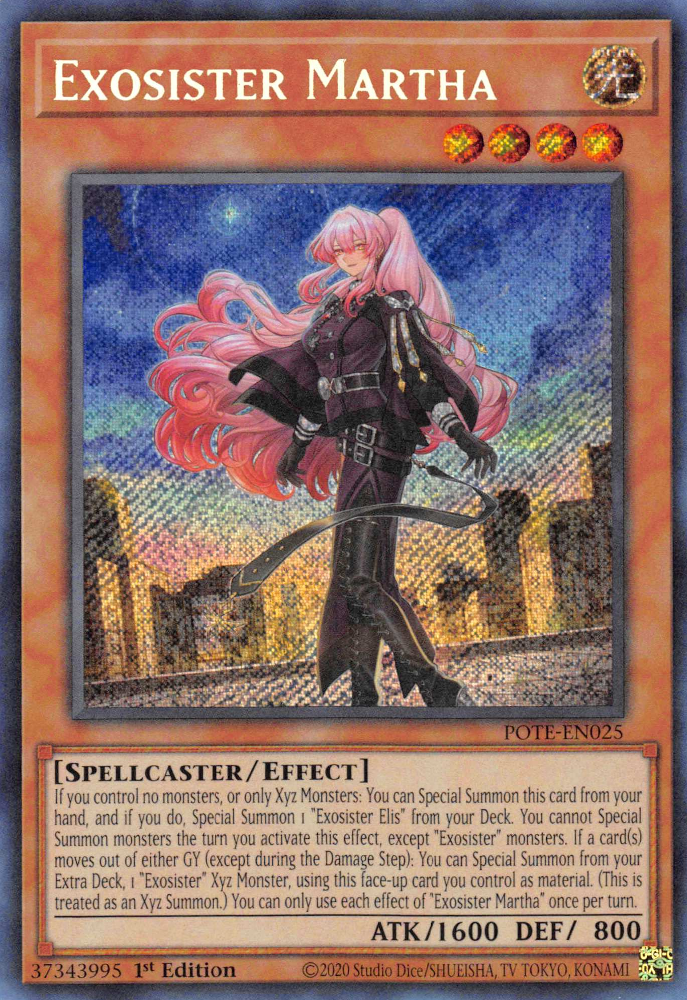 Exosister Martha [POTE-EN025] Secret Rare | Cracking-Singles