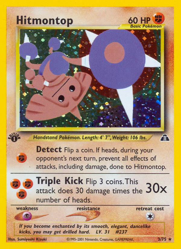 Hitmontop (3/75) [Neo Discovery 1st Edition] | Cracking-Singles