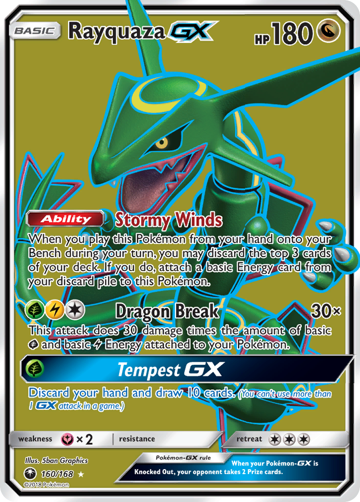 Rayquaza GX (160/168) [Sun & Moon: Celestial Storm] | Cracking-Singles