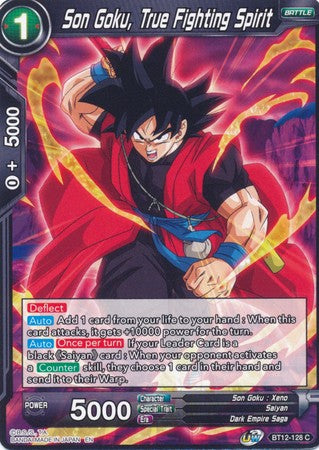 Son Goku, True Fighting Spirit [BT12-128] | Cracking-Singles