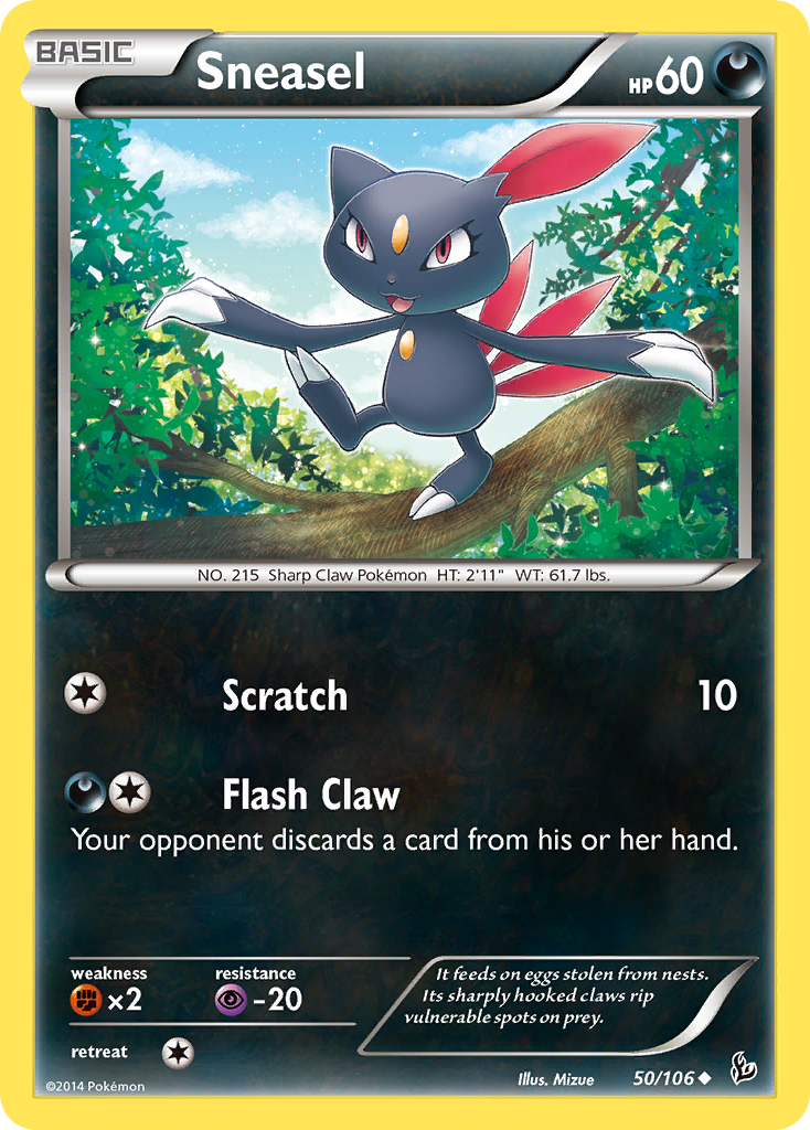 Sneasel (50/106) [XY: Flashfire] | Cracking-Singles