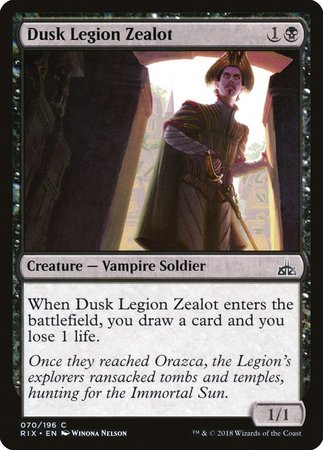 Dusk Legion Zealot [Rivals of Ixalan] | Cracking-Singles