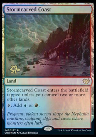 Stormcarved Coast [Innistrad: Crimson Vow Prerelease Promos] | Cracking-Singles