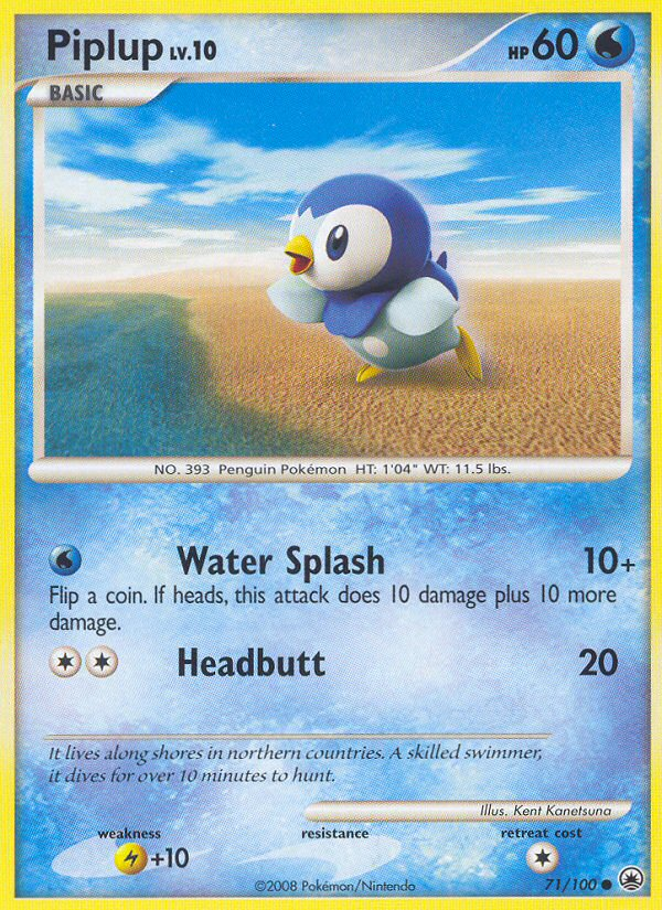 Piplup (71/100) [Diamond & Pearl: Majestic Dawn] | Cracking-Singles