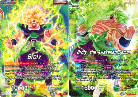 Broly // Broly, the Awakened Demon [BT11-002] | Cracking-Singles