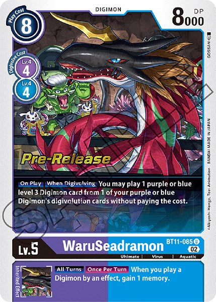 WaruSeadramon [BT11-085] [Dimensional Phase Pre-Release Promos] | Cracking-Singles