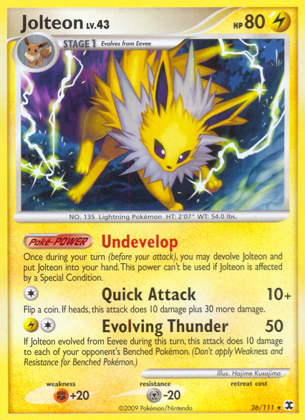 Jolteon (26/111) [Platinum: Rising Rivals] | Cracking-Singles