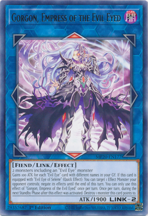 Gorgon, Empress of the Evil Eyed [MP20-EN177] Rare | Cracking-Singles