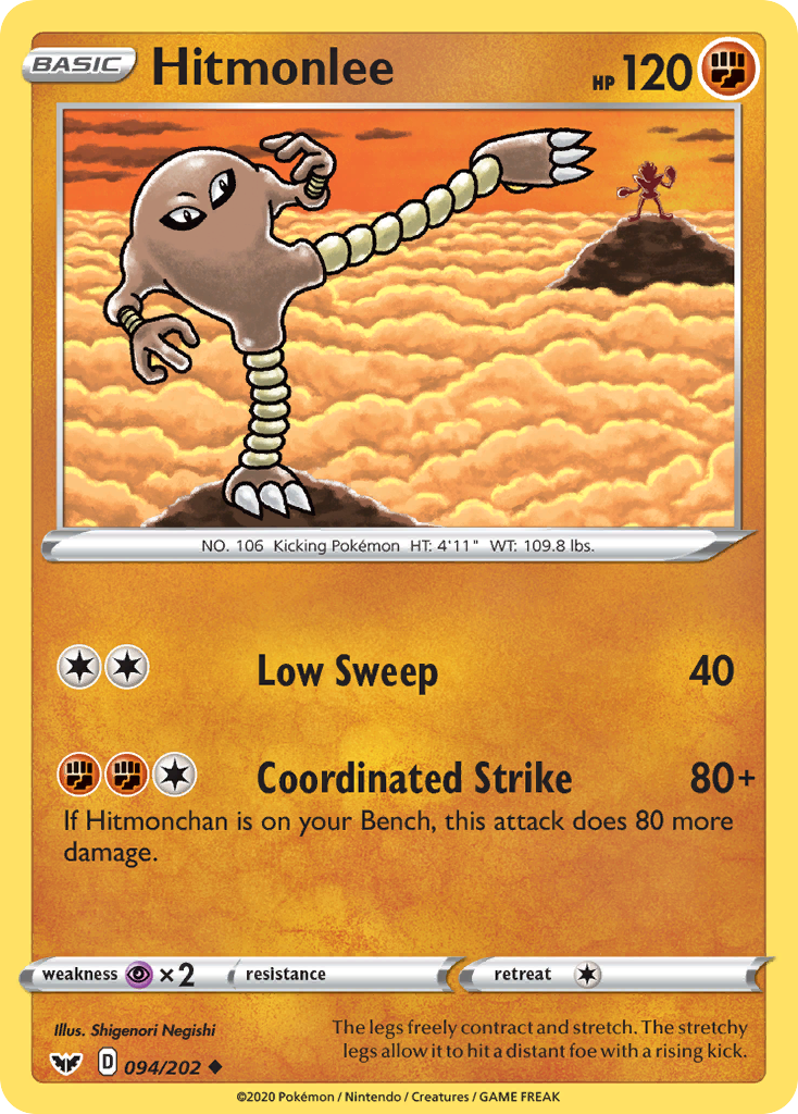 Hitmonlee (094/202) [Sword & Shield: Base Set] | Cracking-Singles