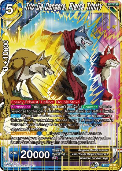 Trio De Dangers, Fierce Trinity (EB1-060) [Battle Evolution Booster] | Cracking-Singles