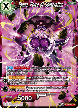 Toppo, Force of Obliteration (BT14-004) [Cross Spirits] | Cracking-Singles