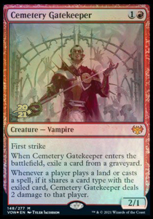 Cemetery Gatekeeper [Innistrad: Crimson Vow Prerelease Promos] | Cracking-Singles