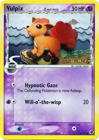 Vulpix (70/101) (Delta Species) (Stamped) [EX: Dragon Frontiers] | Cracking-Singles