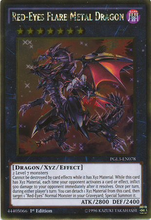 Red-Eyes Flare Metal Dragon [PGL3-EN078] Gold Rare | Cracking-Singles