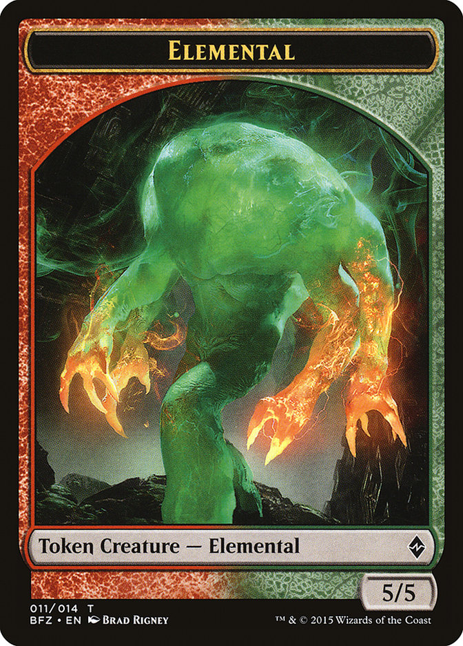 Elemental (011/014) [Battle for Zendikar Tokens] | Cracking-Singles