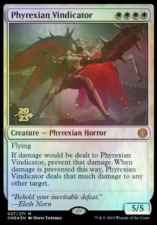 Phyrexian Vindicator [Phyrexia: All Will Be One Prerelease Promos] | Cracking-Singles