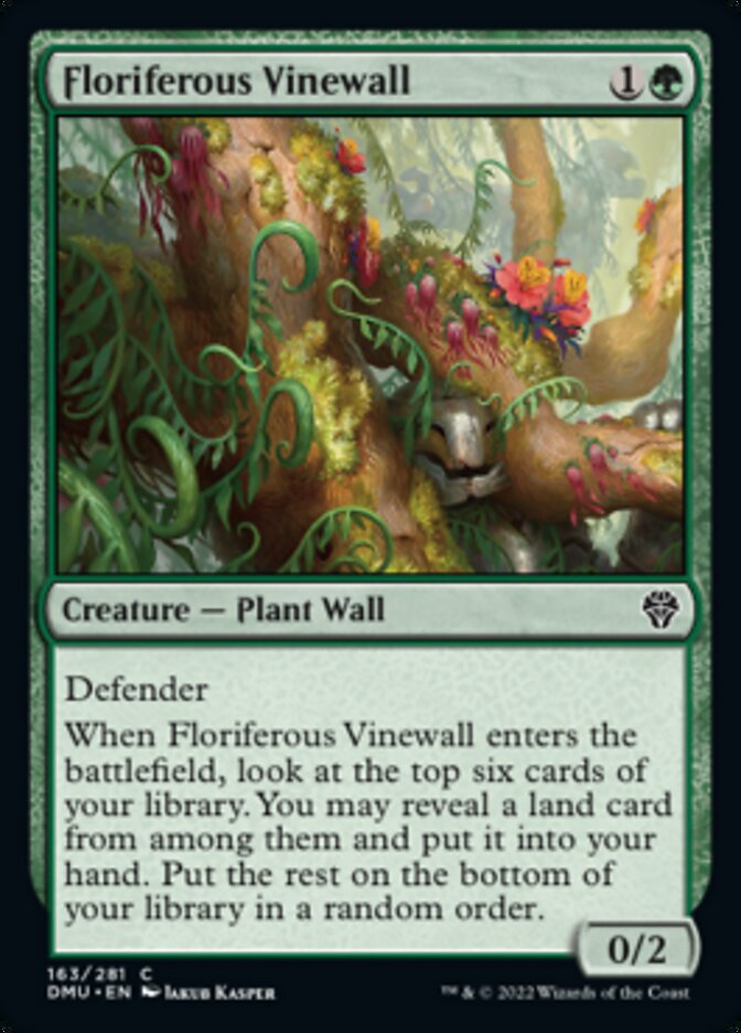 Floriferous Vinewall [Dominaria United] | Cracking-Singles