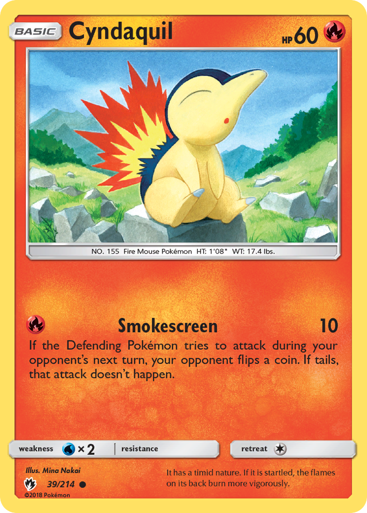 Cyndaquil (39/214) [Sun & Moon: Lost Thunder] | Cracking-Singles