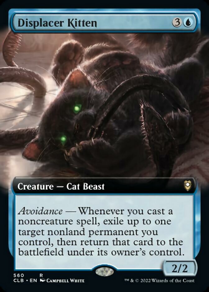 Displacer Kitten (Extended Art) [Commander Legends: Battle for Baldur's Gate] | Cracking-Singles