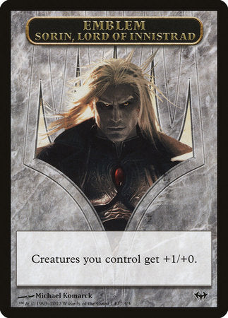 Emblem - Sorin, Lord of Innistrad [Dark Ascension Tokens] | Cracking-Singles