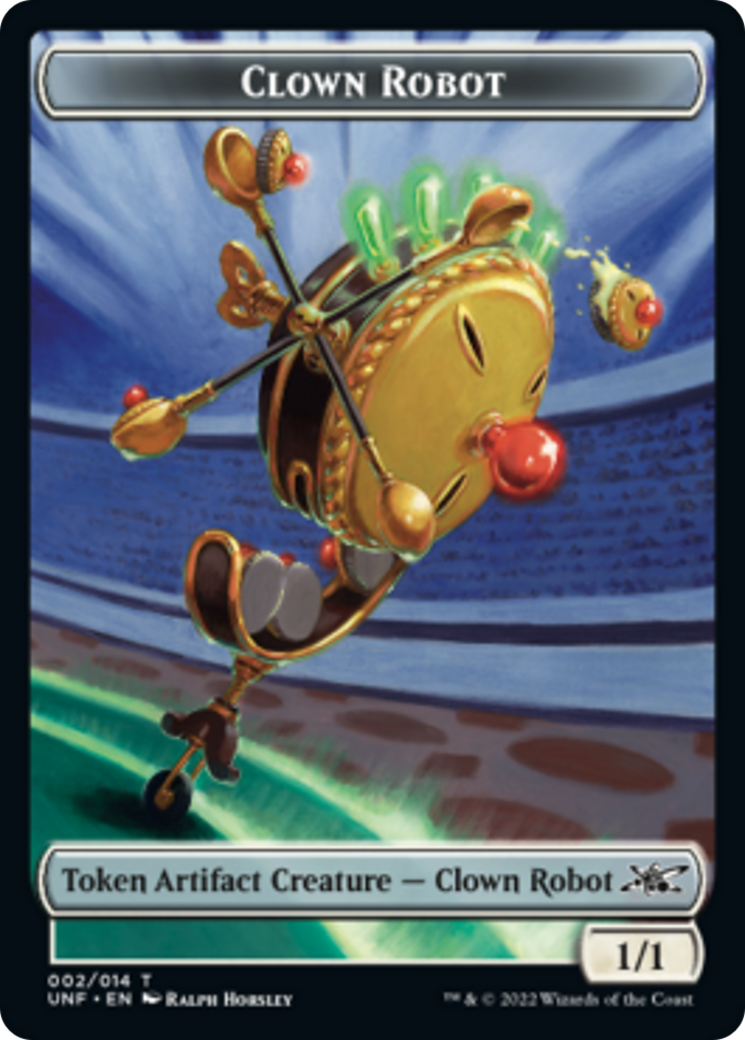 Clown Robot (002) // Storm Crow Double-sided Token [Unfinity Tokens] | Cracking-Singles