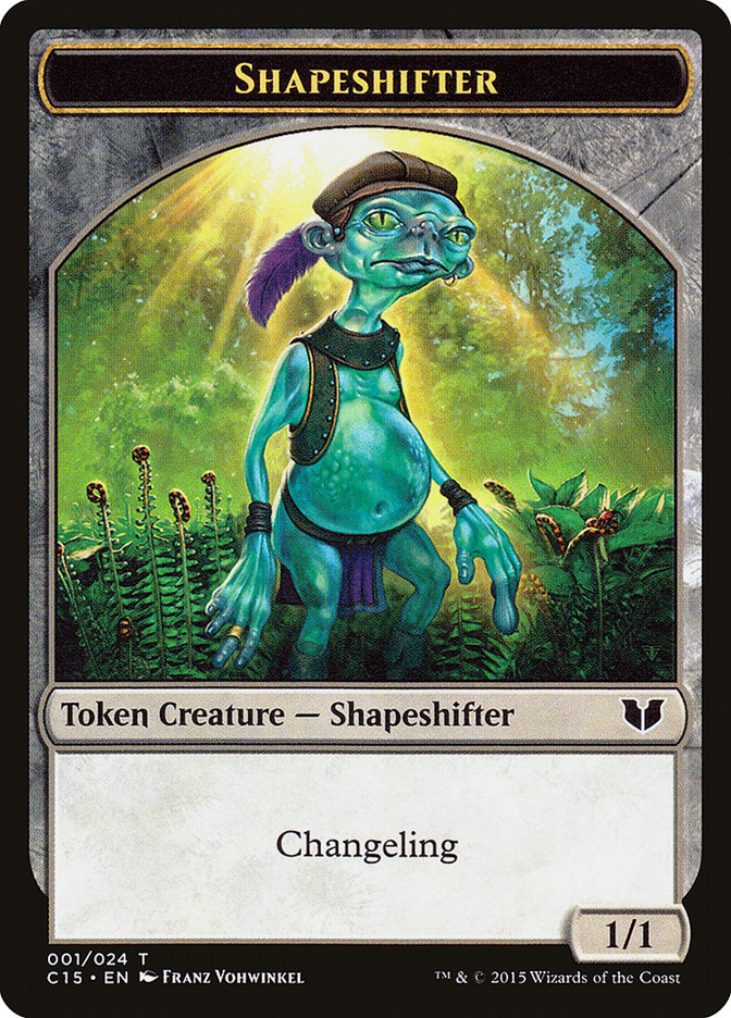 Shapeshifter // Shapeshifter Double-Sided Token [Commander 2015 Tokens] | Cracking-Singles