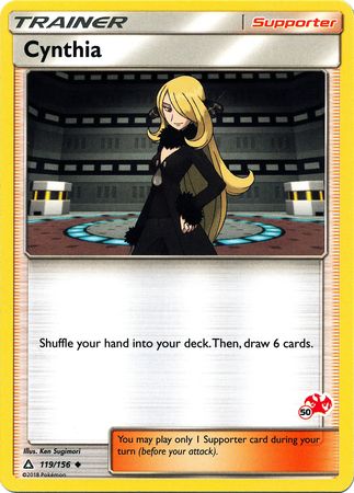 Cynthia (119/156) (Charizard Stamp #50) [Battle Academy 2020] | Cracking-Singles