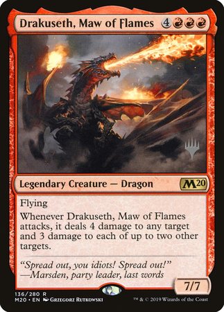 Drakuseth, Maw of Flames [Core Set 2020 Promos] | Cracking-Singles