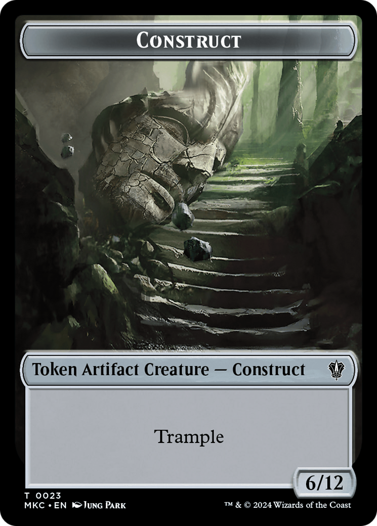 Construct // Soldier Double-Sided Token [Murders at Karlov Manor Commander Tokens] | Cracking-Singles