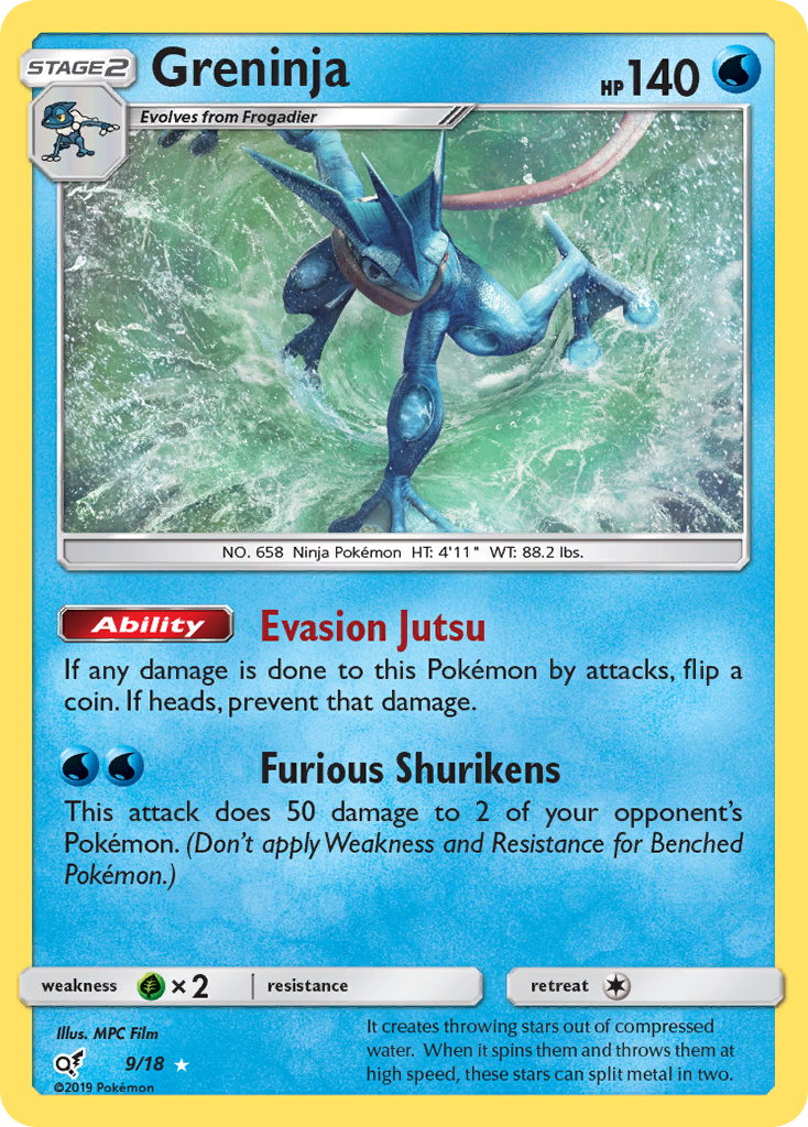 Greninja (9/18) [Sun & Moon: Detective Pikachu] | Cracking-Singles