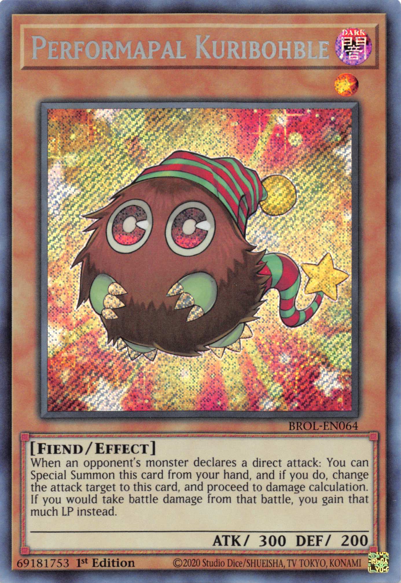 Performapal Kuribohble [BROL-EN064] Secret Rare | Cracking-Singles