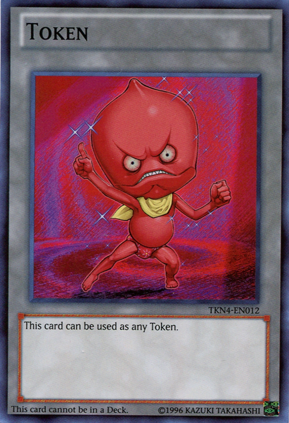 Ojama Token (Red) [TKN4-EN012] Super Rare | Cracking-Singles