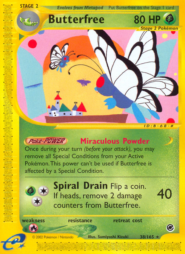 Butterfree (38/165) [Expedition: Base Set] | Cracking-Singles