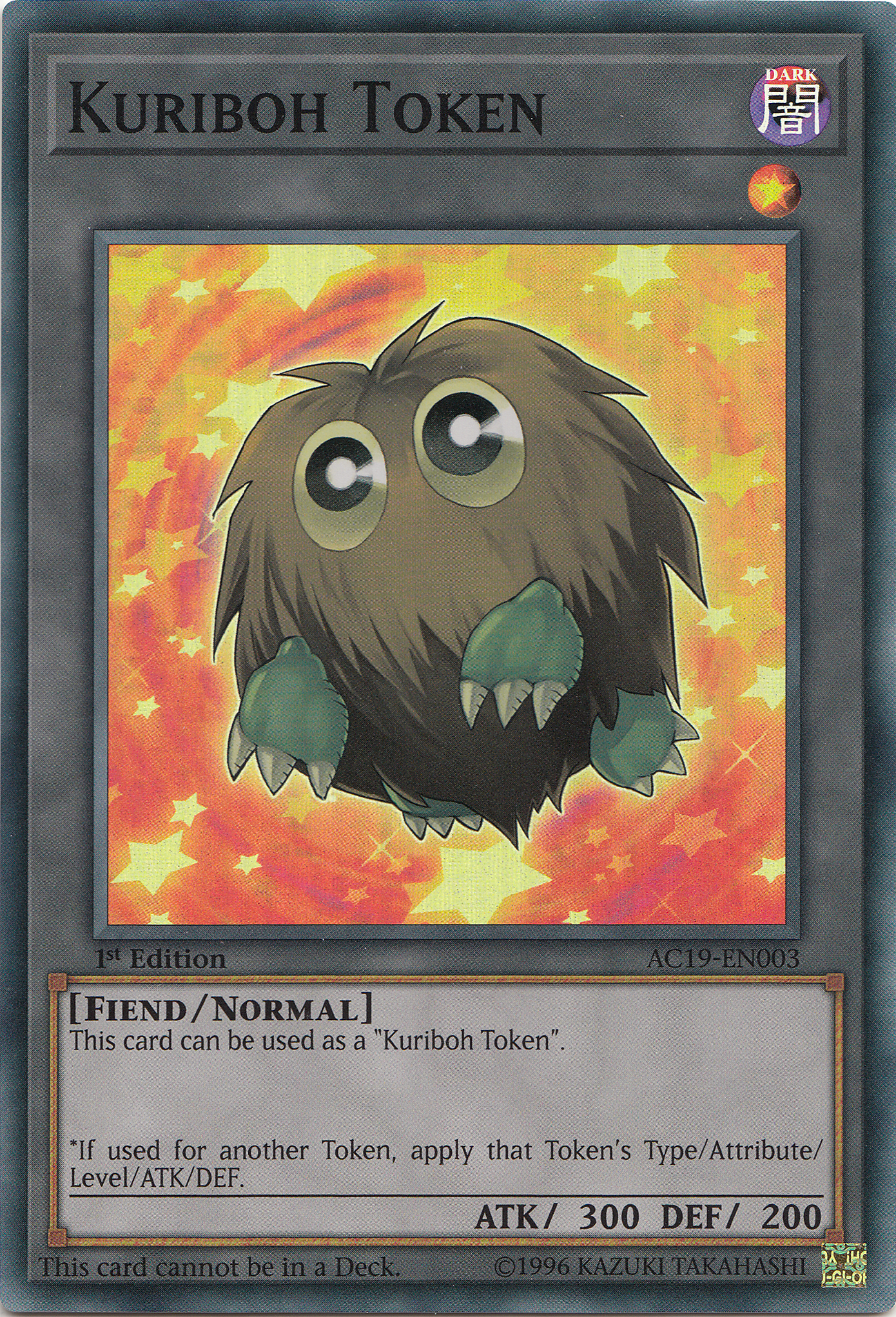 Kuriboh Token [AC19-EN003] Super Rare | Cracking-Singles