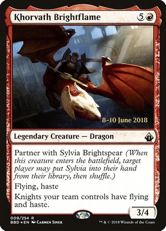 Khorvath Brightflame [Battlebond Promos] | Cracking-Singles