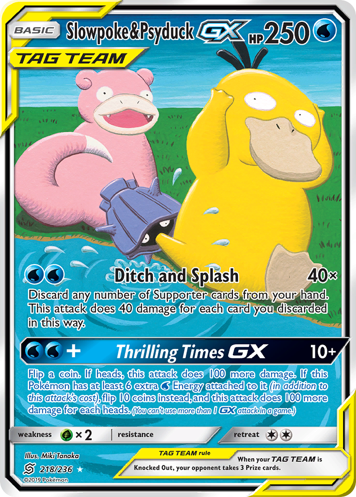 Slowpoke & Psyduck GX (218/236) [Sun & Moon: Unified Minds] | Cracking-Singles