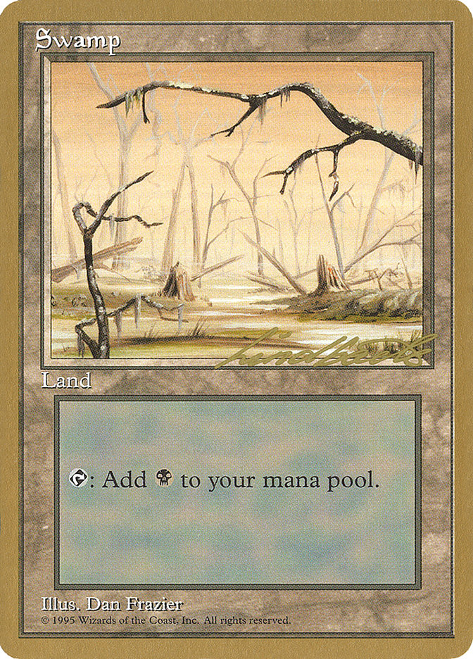 Swamp (ll370) (Leon Lindback) [Pro Tour Collector Set] | Cracking-Singles