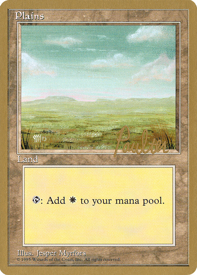 Plains (pp364) (Preston Poulter) [Pro Tour Collector Set] | Cracking-Singles