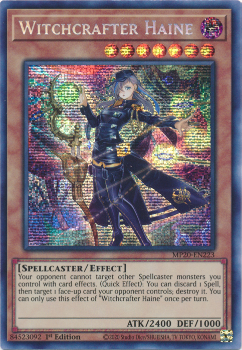 Witchcrafter Haine [MP20-EN223] Prismatic Secret Rare | Cracking-Singles