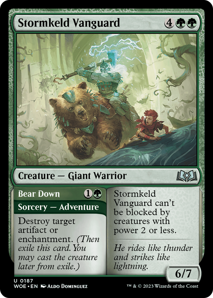 Stormkeld Vanguard // Bear Down [Wilds of Eldraine] | Cracking-Singles