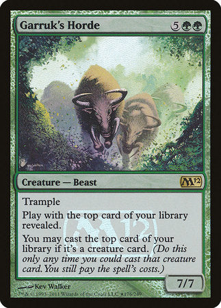 Garruk's Horde [Magic 2012 Promos] | Cracking-Singles