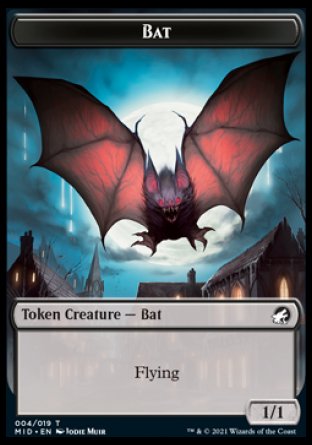 Bat Token [Innistrad: Midnight Hunt Tokens] | Cracking-Singles