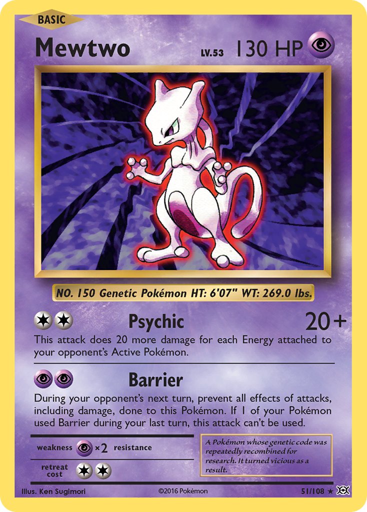 Mewtwo (51/108) (Theme Deck Exclusive) [XY: Evolutions] | Cracking-Singles