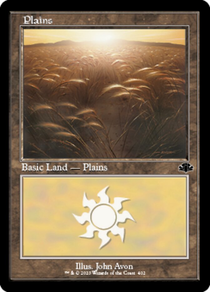 Plains (402) (Retro) [Dominaria Remastered] | Cracking-Singles