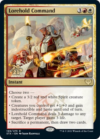 Lorehold Command [Strixhaven: School of Mages Prerelease Promos] | Cracking-Singles